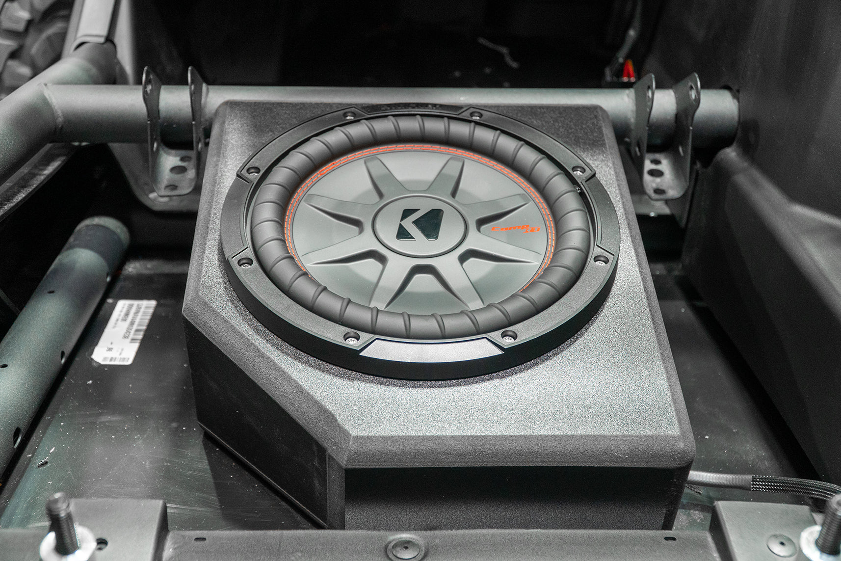Photo of Can-Am X3 Up-Fire Front Driver Side 10” Sub Box Enclosure – Unloaded by UTV Stereo - Premium Audio for UTVs / Side by Sides