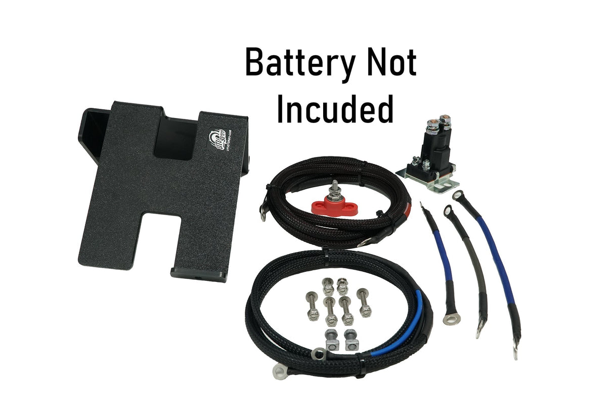 Can-Am X3 2nd Battery Kit (Wire Kit & Battery Mount Only) |  R1 Industries | UTV Stereo.