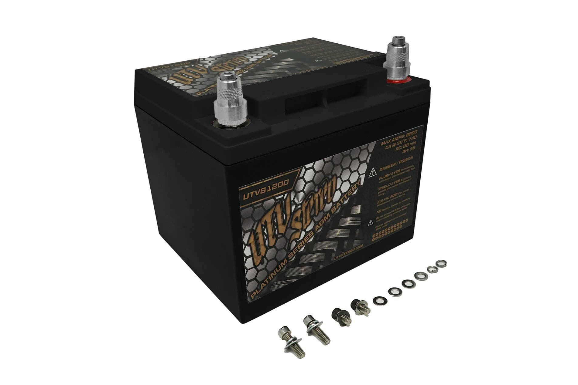 Photo of Platinum Series AGM 1200 Battery by UTV Stereo - Premium Batteries for UTVs / Side by Sides