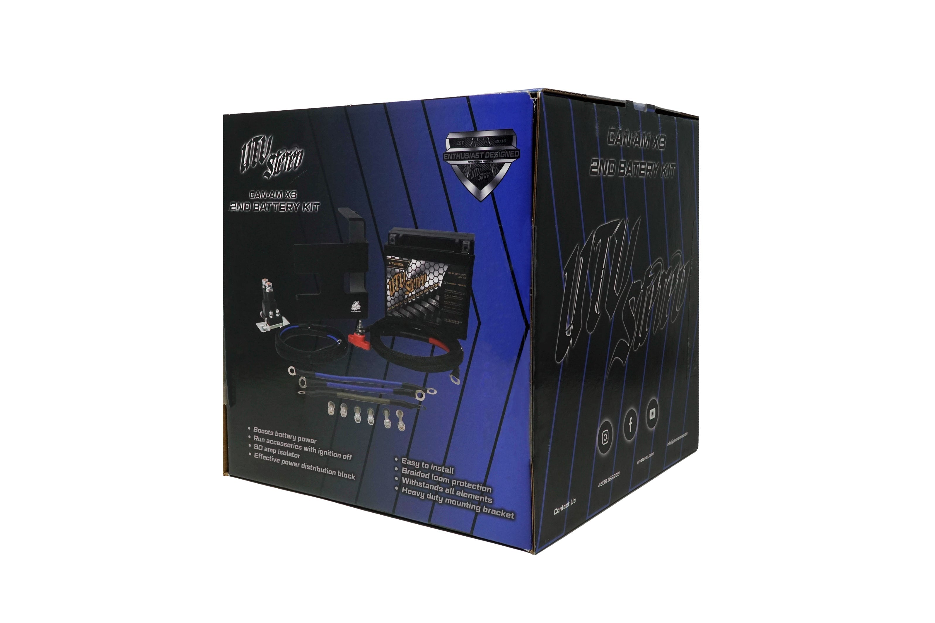 Photo of Can-Am X3 2nd Battery Kit by UTV Stereo - Premium Batteries for UTVs / Side by Sides