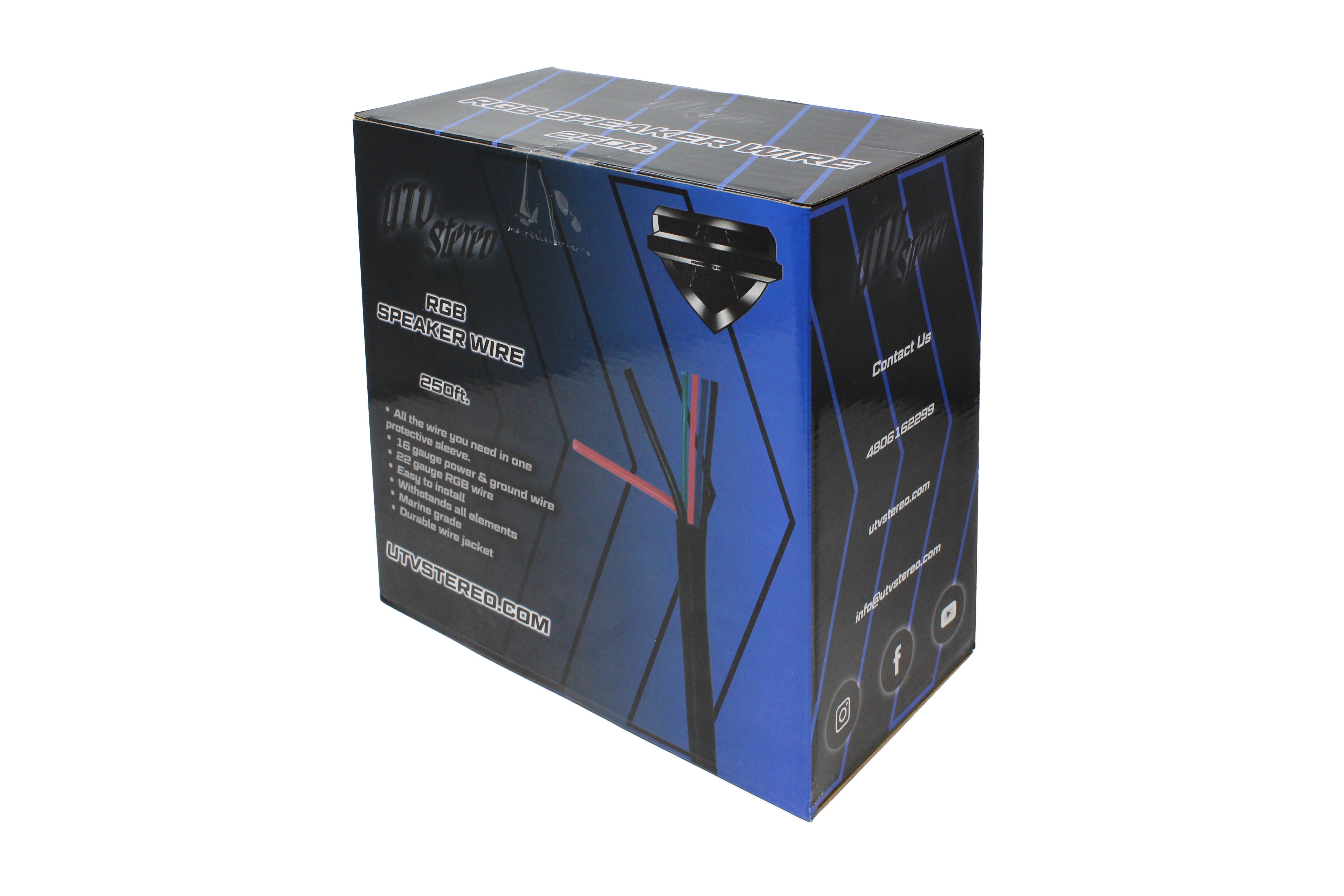Photo of 6 Conductor RGB Speaker Wire - 50' by UTV Stereo - Premium Audio for UTVs / Side by Sides