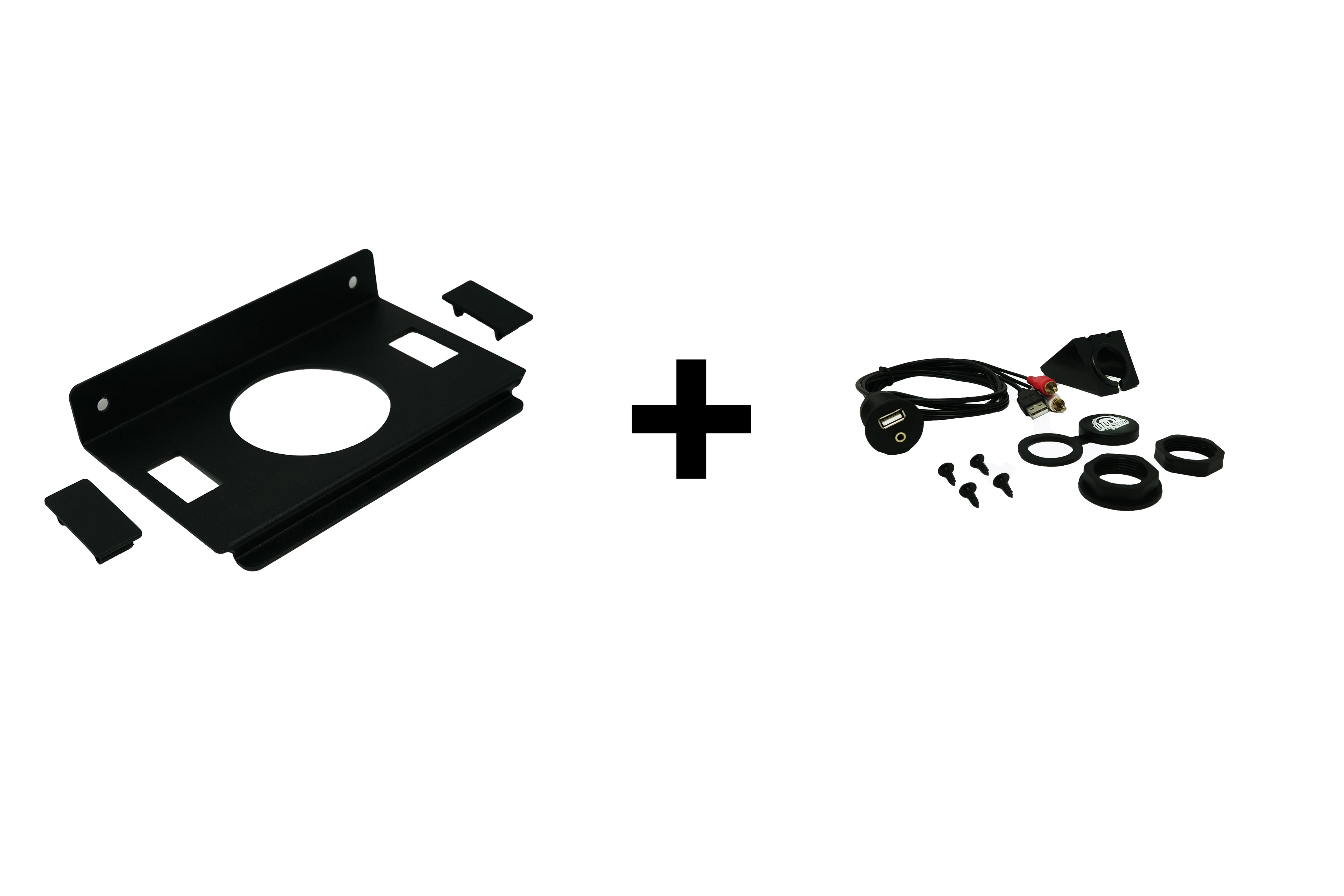 Photo of RZR Pocket Head Unit Mount With Rocker Switch Cutouts by UTV Stereo - Premium Audio for UTVs / Side by Sides