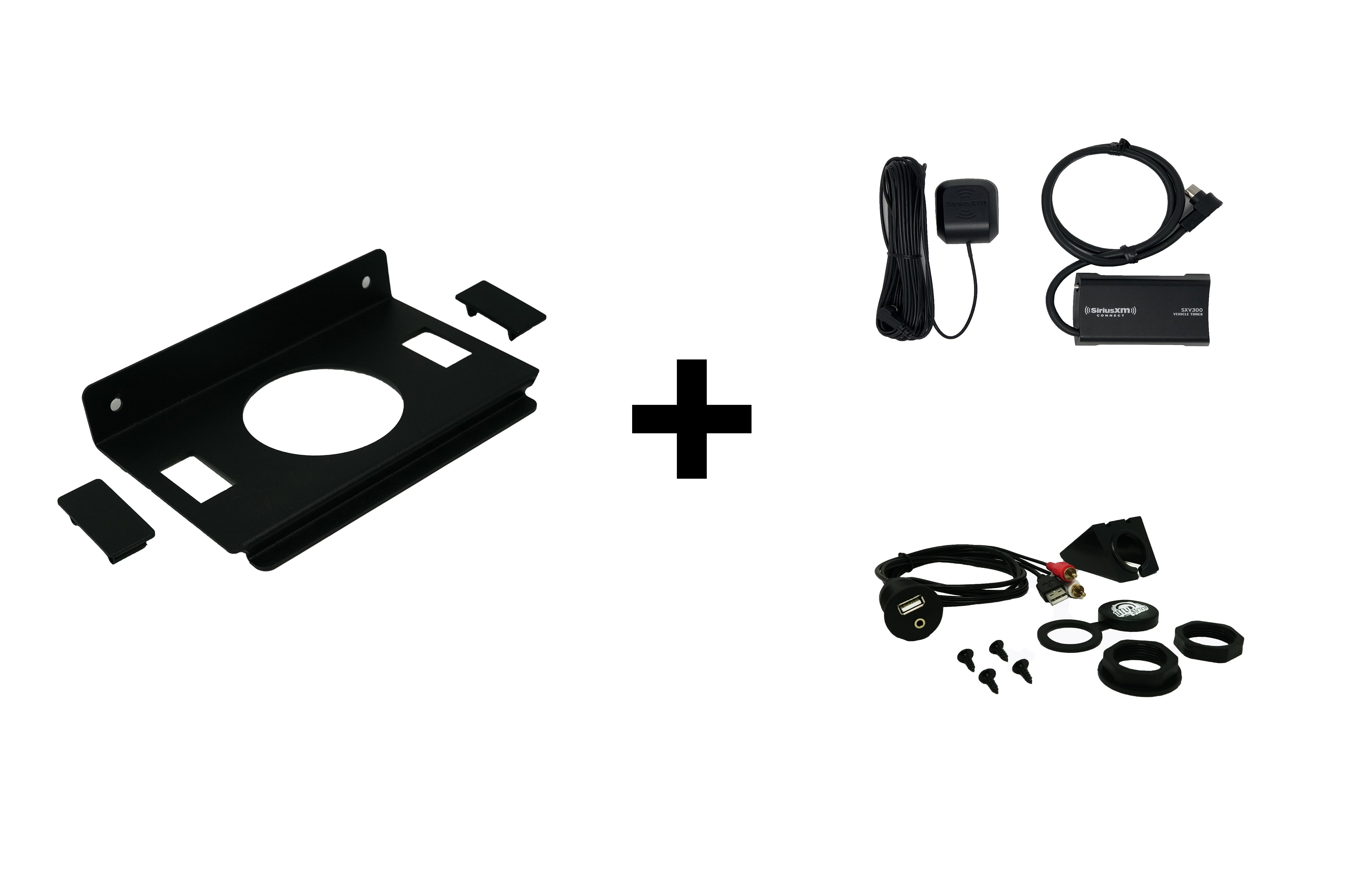 Photo of RZR Pocket Head Unit Mount With Rocker Switch Cutouts by UTV Stereo - Premium Audio for UTVs / Side by Sides