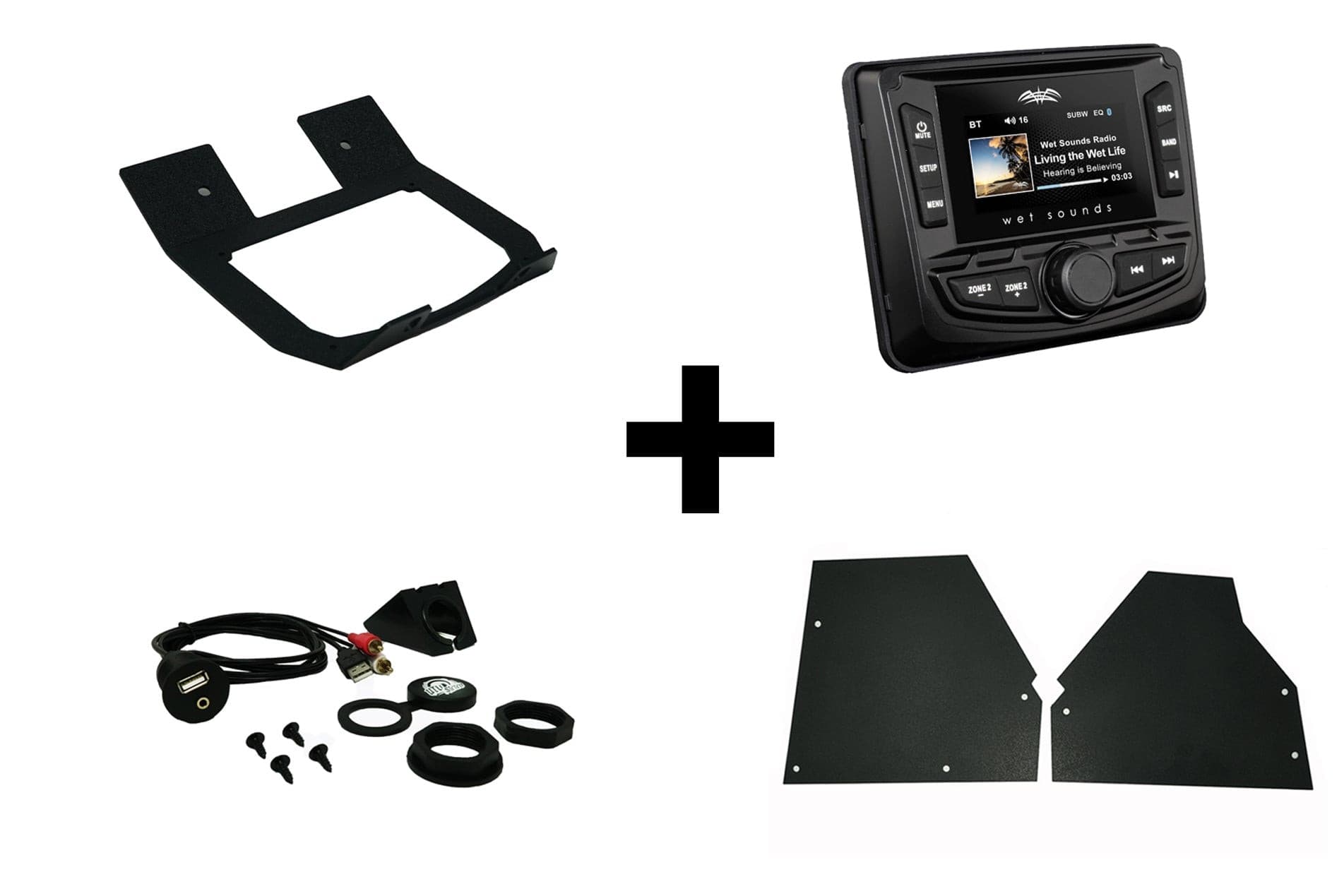 Photo of Can-Am X3 Wet Sounds MC-20 Lower Mount by UTV Stereo - Premium Mounts for UTVs / Side by Sides