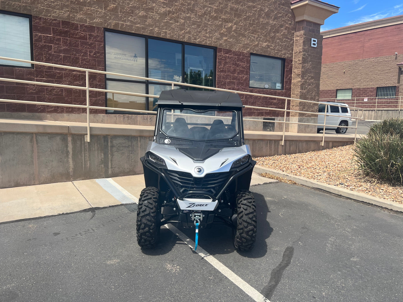 Photo of CF MOTO Z FORCE 950 SPORT FRONT WINDSHIELD 2023+ by DWA - Premium Windshields for UTVs / Side by Sides