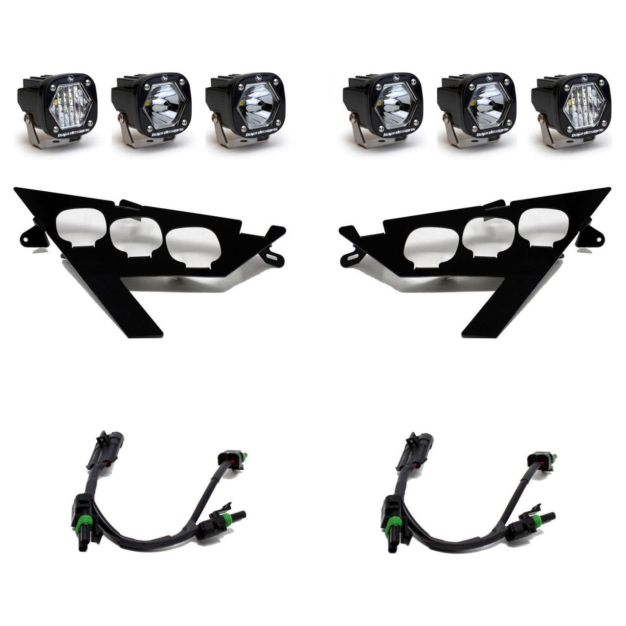 Photo of Polaris RZR Pro / Turbo R S1 Triple LED/Laser Headlight Kit by Baja Designs - Premium Head Lights for UTVs / Side by Sides