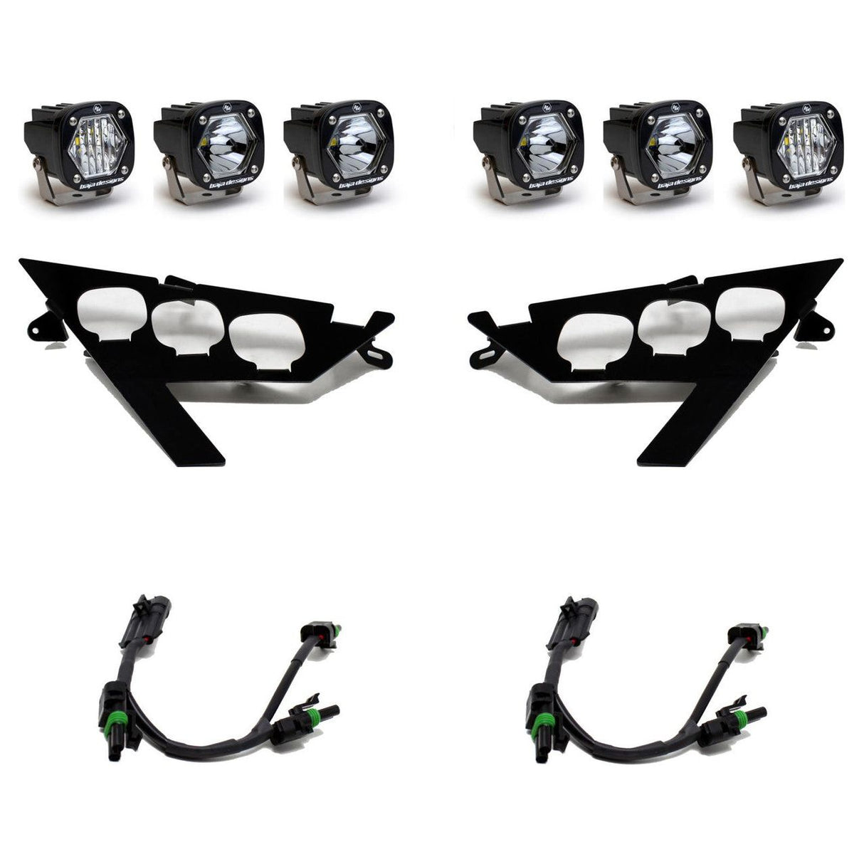 Polaris RZR Pro / Turbo R S1 Triple LED/Laser Headlight Kit