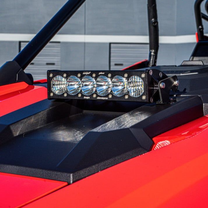 Photo of Polaris RZR Pro / Turbo R S8 10" Hood Mount Light Bar Kit by Baja Designs - Premium Light Bars for UTVs / Side by Sides
