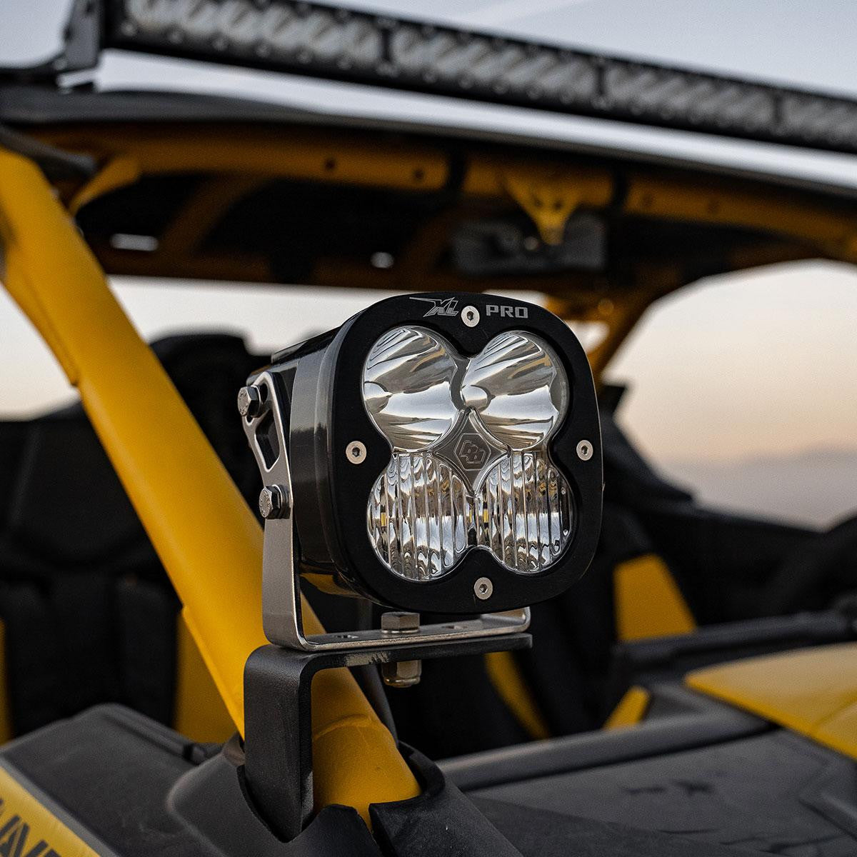Photo of Can Am Maverick R XL Pro A-Pillar Kit by Baja Designs - Premium Light Pods for UTVs / Side by Sides