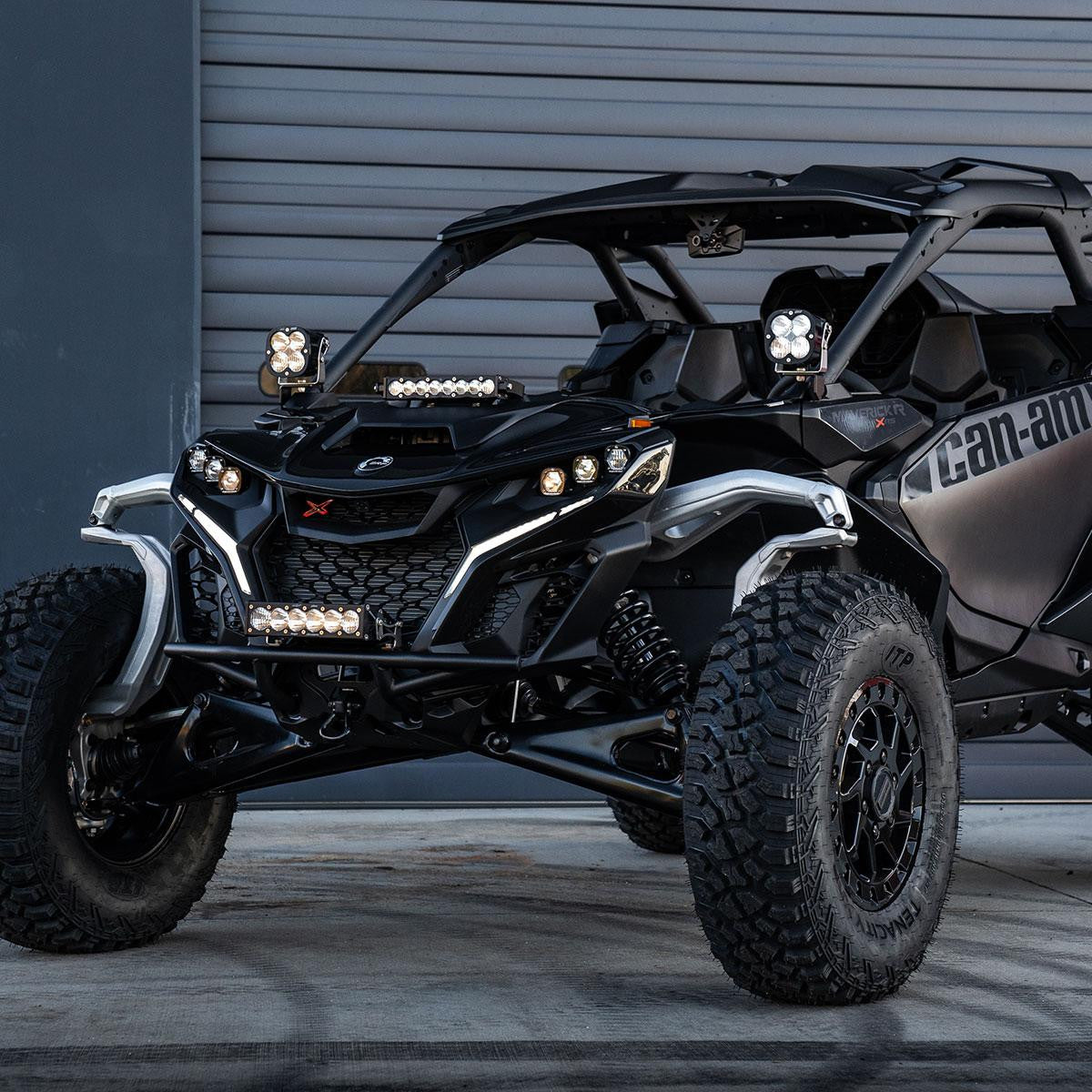 Photo of Can Am Maverick R XL Pro A-Pillar Kit by Baja Designs - Premium Light Pods for UTVs / Side by Sides