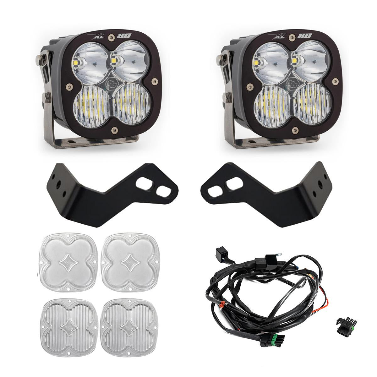 Photo of Can Am Maverick R XL80 A-Pillar Kit by Baja Designs - Premium Light Pods for UTVs / Side by Sides