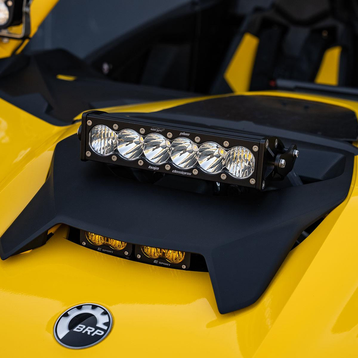 Photo of Can Am Maverick R 10" OnX6+ Shock Tower Kit by Baja Designs - Premium Light Bars for UTVs / Side by Sides