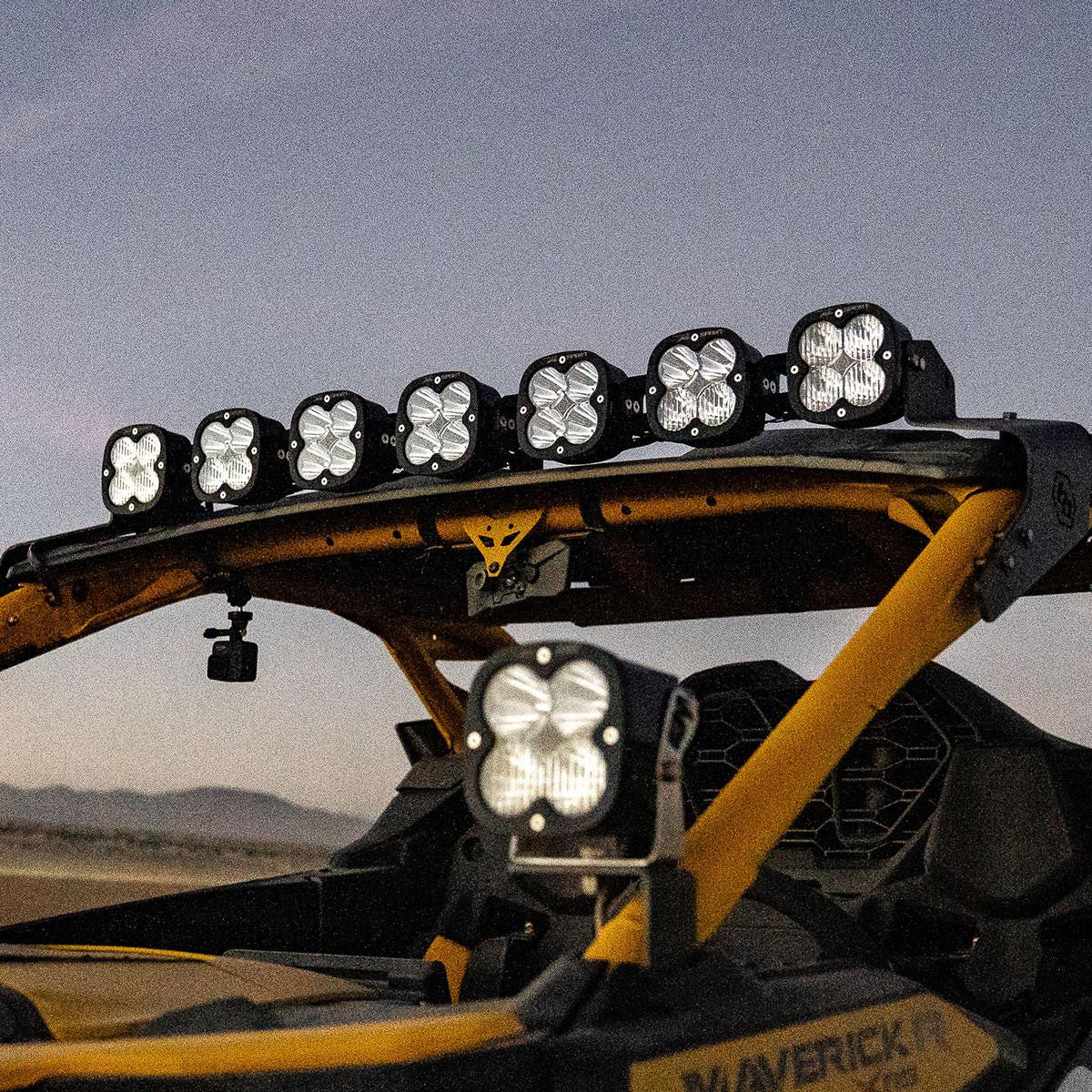 Photo of Can Am Maverick R 7XL Linkable Roof Mount Kit by Baja Designs - Premium Light Bars for UTVs / Side by Sides