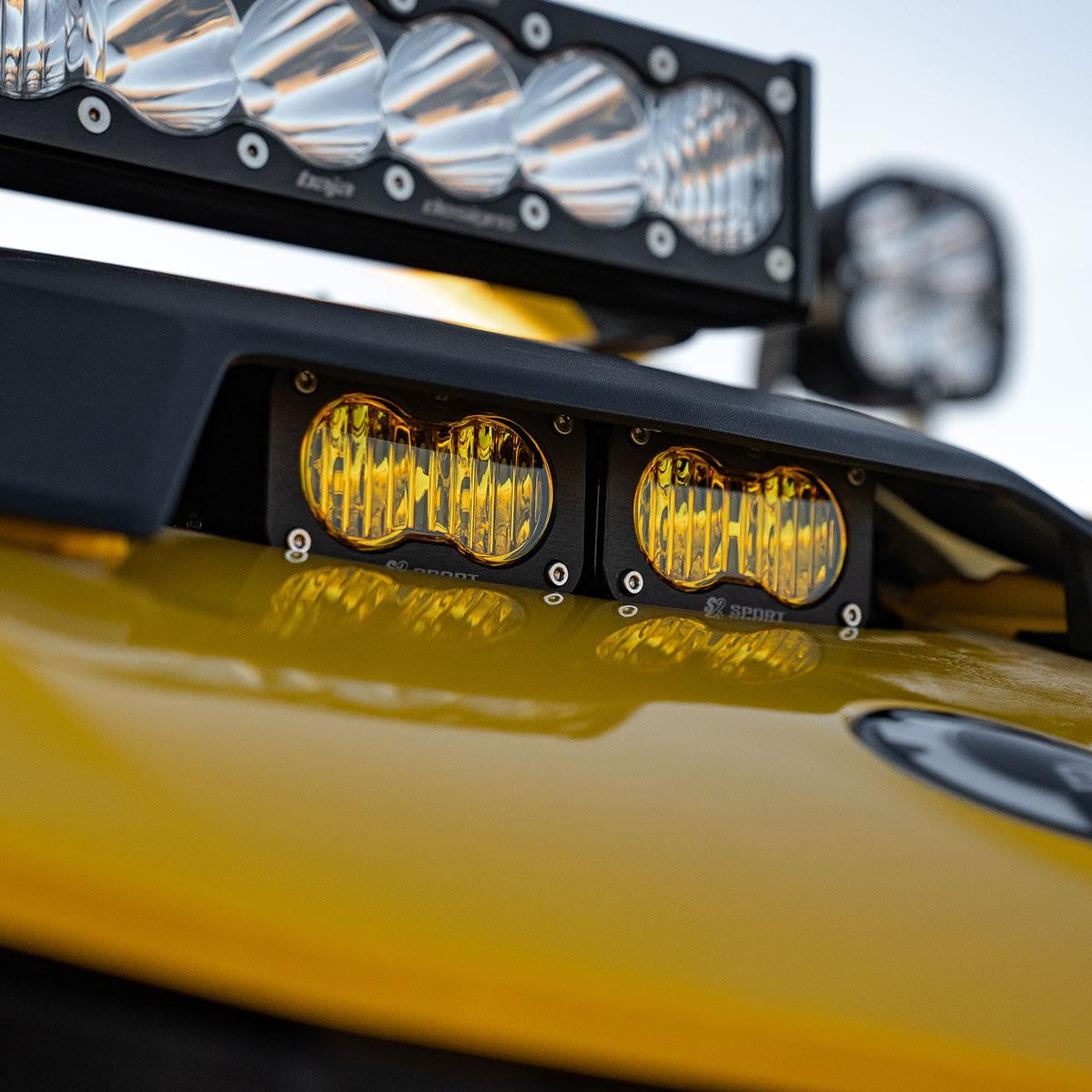 Photo of Can Am Maverick R Dual S2 Pro Hood Kit by Baja Designs - Premium Light Pods for UTVs / Side by Sides