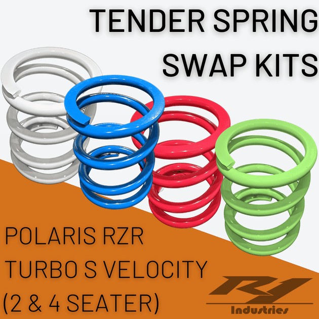 Polaris RZR Turbo S Velocity (2 & 4 Seater) Tender Spring Swap Kit (2019+) - R1 Industries