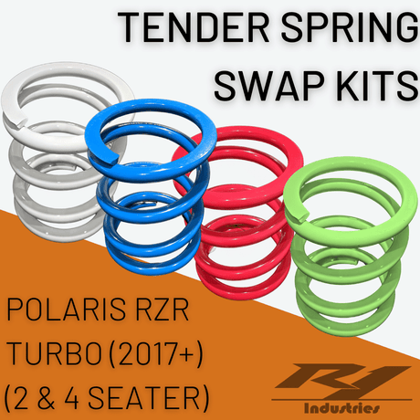 Polaris RZR Turbo (2 & 4 Seater) Tender Spring Swap Kit (2017+) - R1 Industries