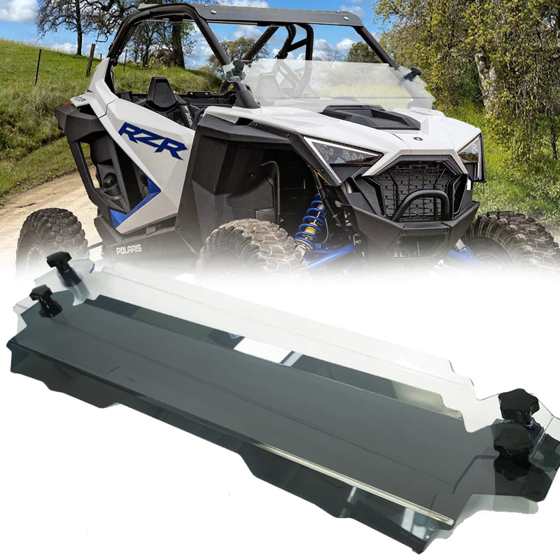 Photo of Polaris RZR Heavy Duty Half Windshield (2020+) by XPRITE - Premium Windshields for UTVs / Side by Sides