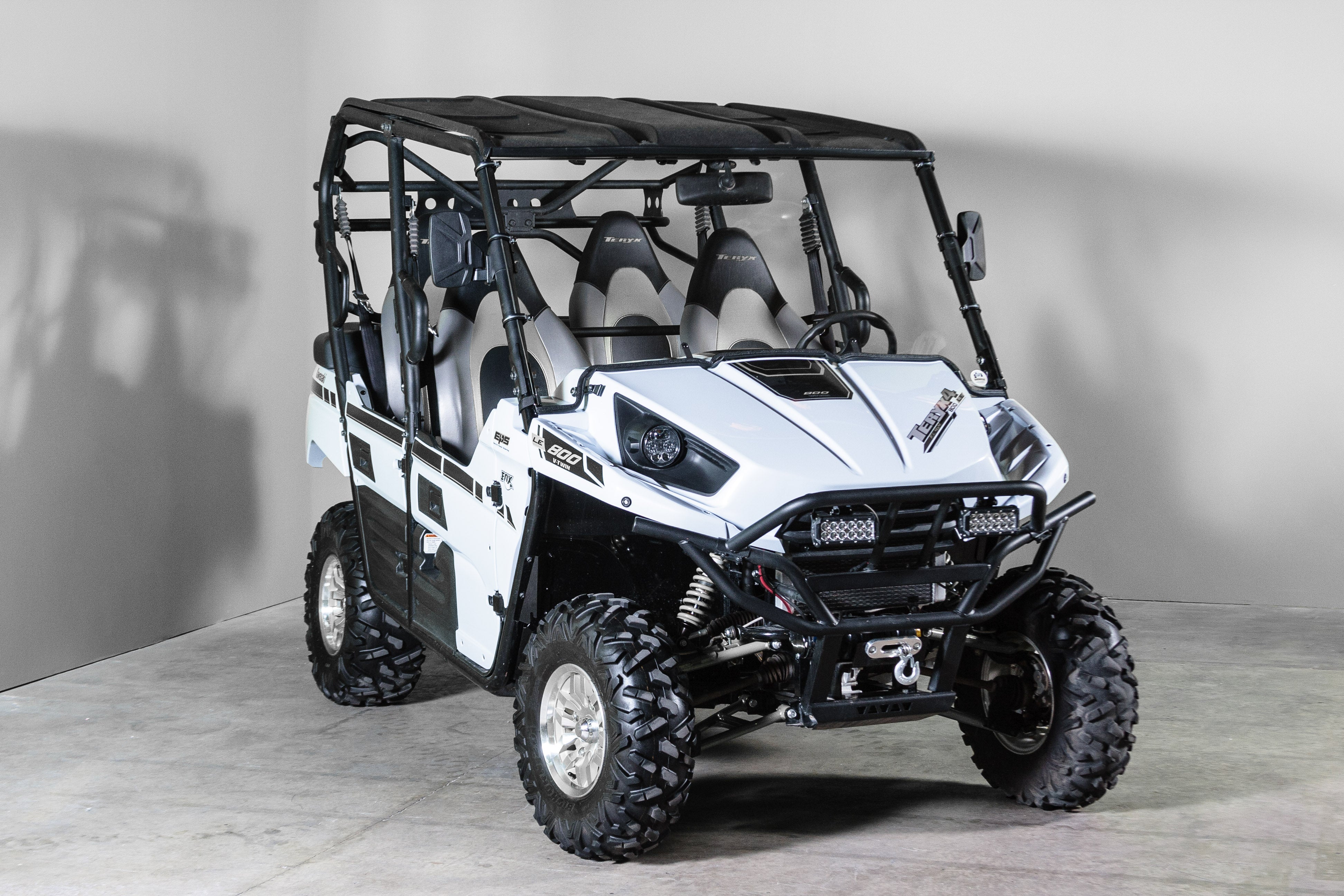 Photo of Kawasaki T4 Full 1/4" - Scratch Resistant Terrarider Windshield (2012-2014) by UTV Windshields - Premium Windshields for UTVs / Side by Sides