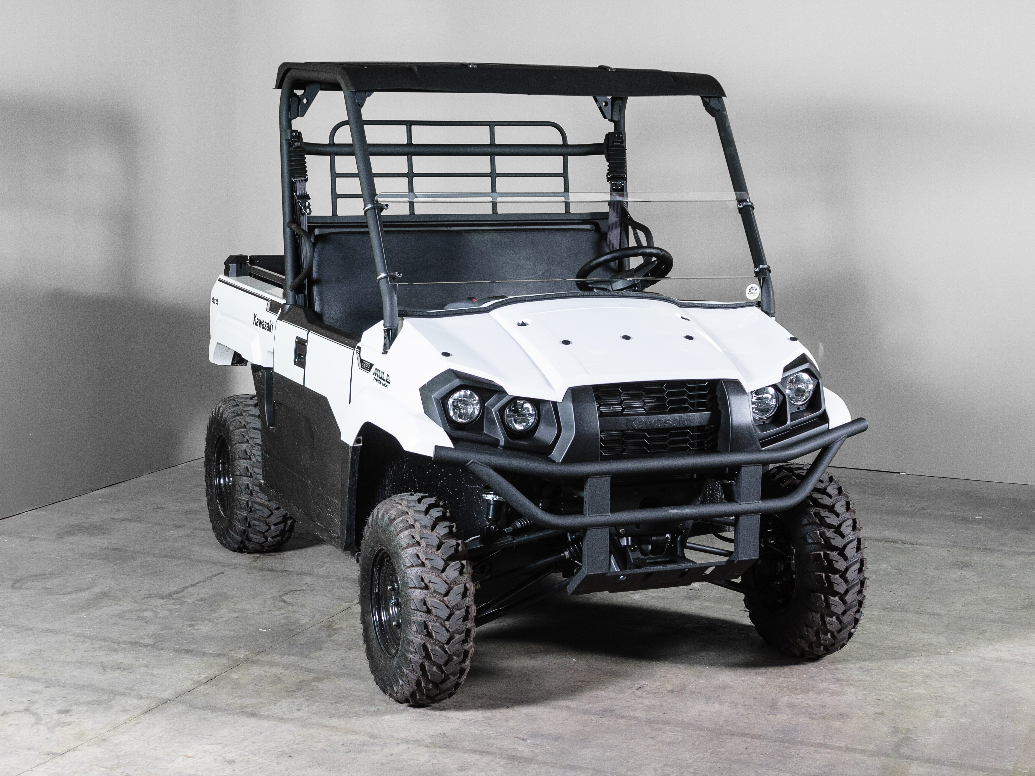 Photo of TERRARIDER KAWASAKI MULE MID / MX HALF UTV WINDSHIELD - SCRATCH RESISTANT 1/4” by UTV Windshields - Premium Windshields for UTVs / Side by Sides