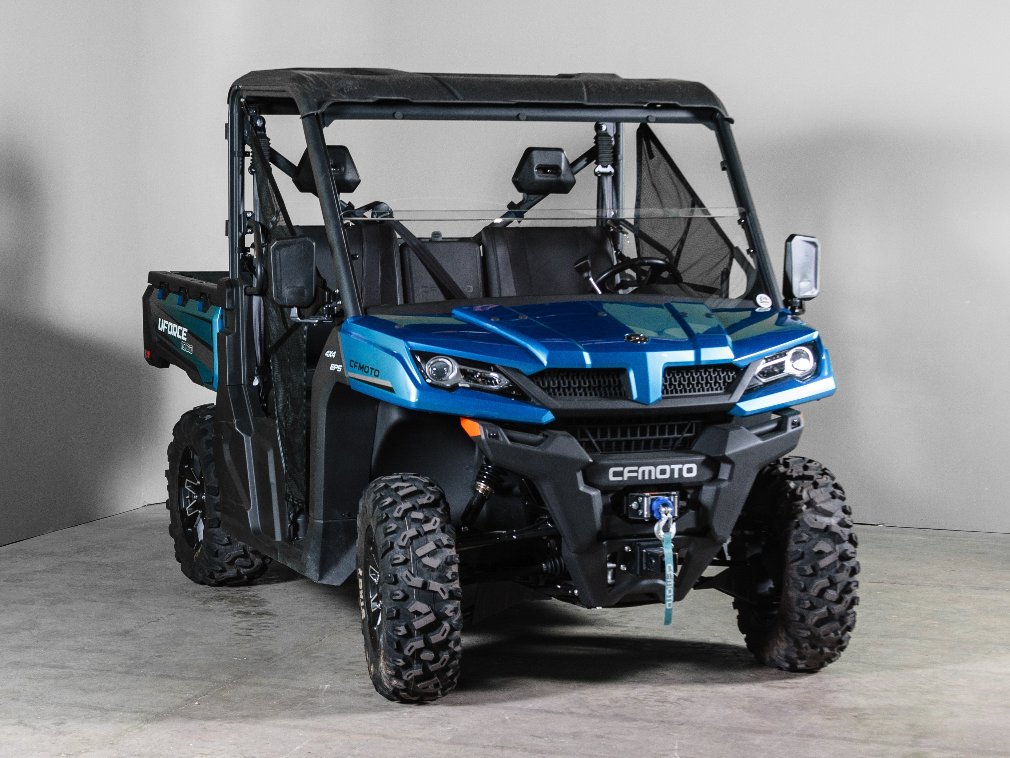 Photo of CFMoto UForce 1000 1/4" Scratch Resistant Half UTV Windshield - Pro Fit Frame by UTV Windshields - Premium Windshields for UTVs / Side by Sides