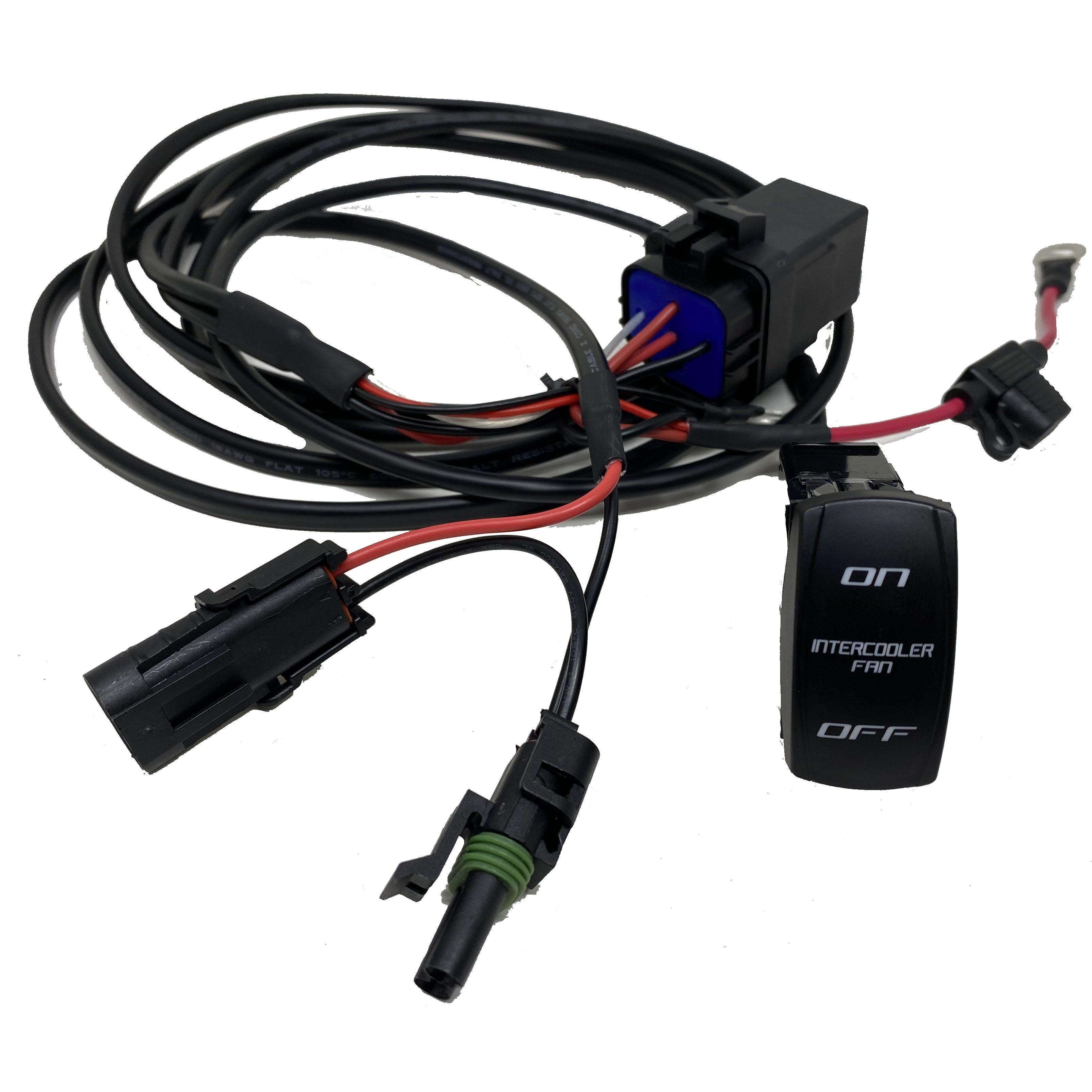Photo of Plug & Play Intercooler Fan Override Switch Kit - Can Am X3 - 2017-2023 by RPM SXS - Premium Intercoolers for UTVs / Side by Sides
