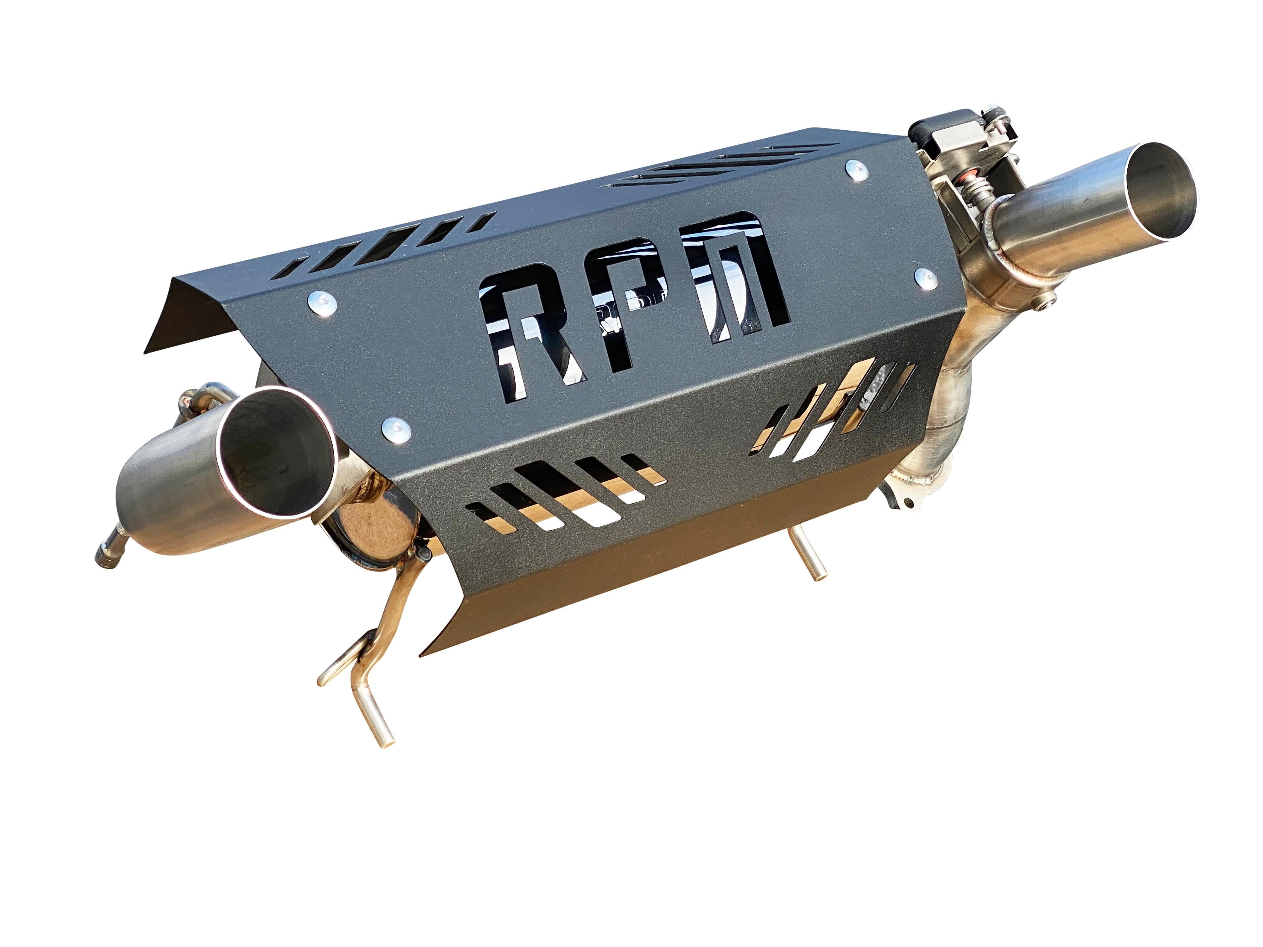 Photo of RPM SxS E-Valve Muffler - Dual Tip Captains Choice Exhaust - XPT XP Turbo S - 2016-2023 by RPM SXS - Premium Exhaust Systems & Components for UTVs / Side by Sides