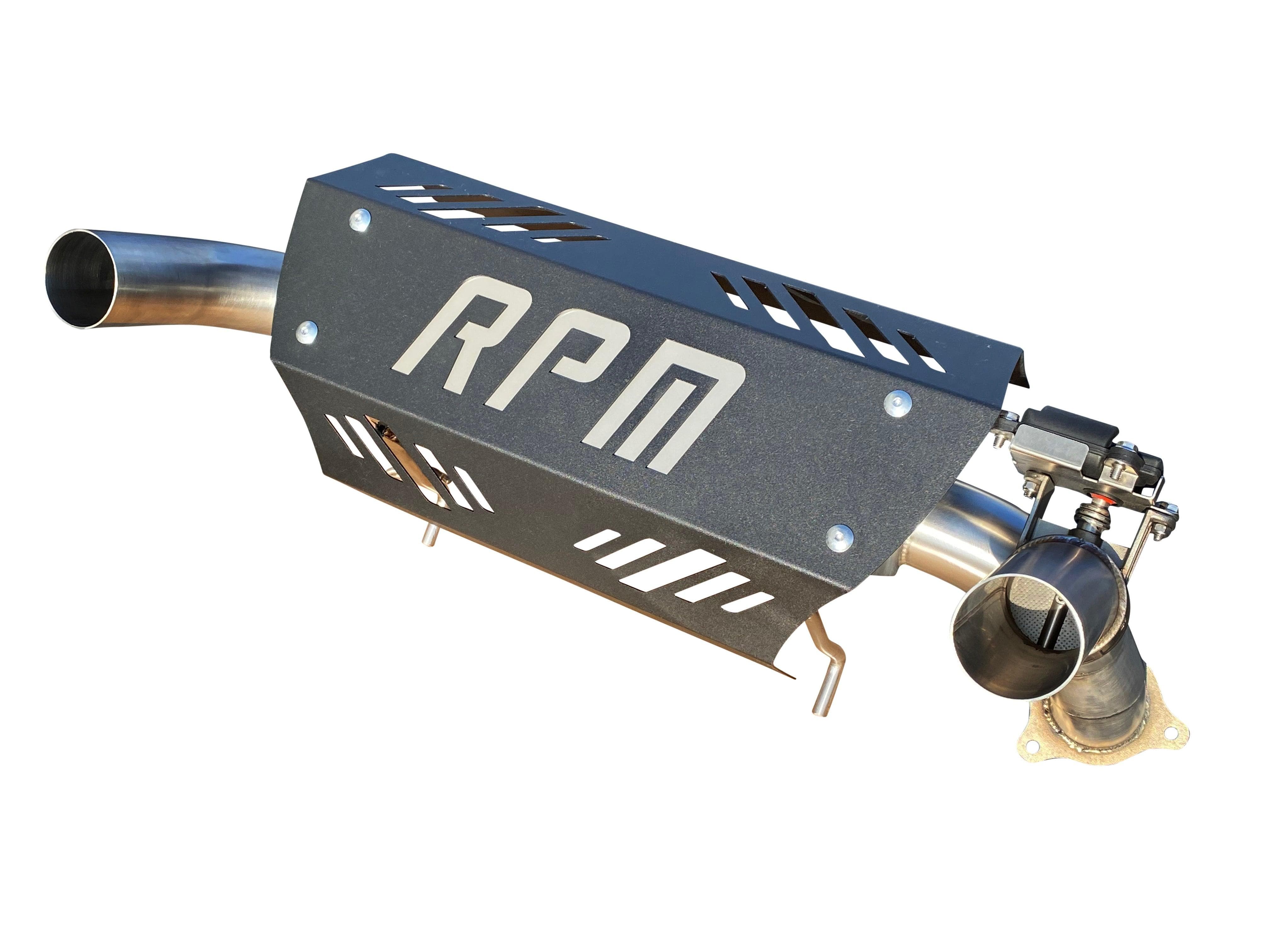 Photo of RPM SxS E-Valve Muffler - Dual Tip Captains Choice Exhaust - XPT XP Turbo S - 2016-2023 by RPM SXS - Premium Exhaust Systems & Components for UTVs / Side by Sides