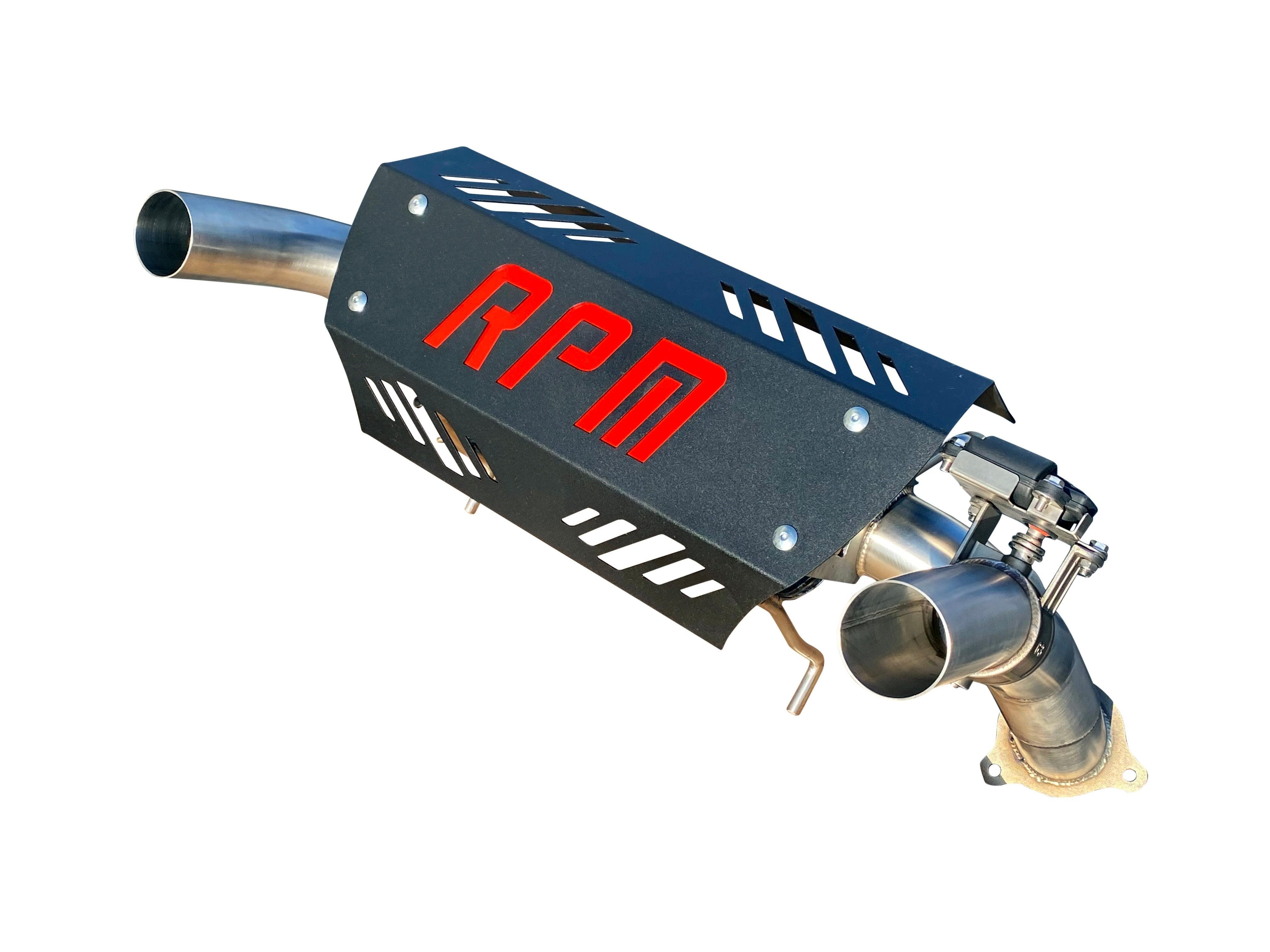 Photo of RPM SxS E-Valve Muffler - Dual Tip Captains Choice Exhaust - XPT XP Turbo S - 2016-2023 by RPM SXS - Premium Exhaust Systems & Components for UTVs / Side by Sides