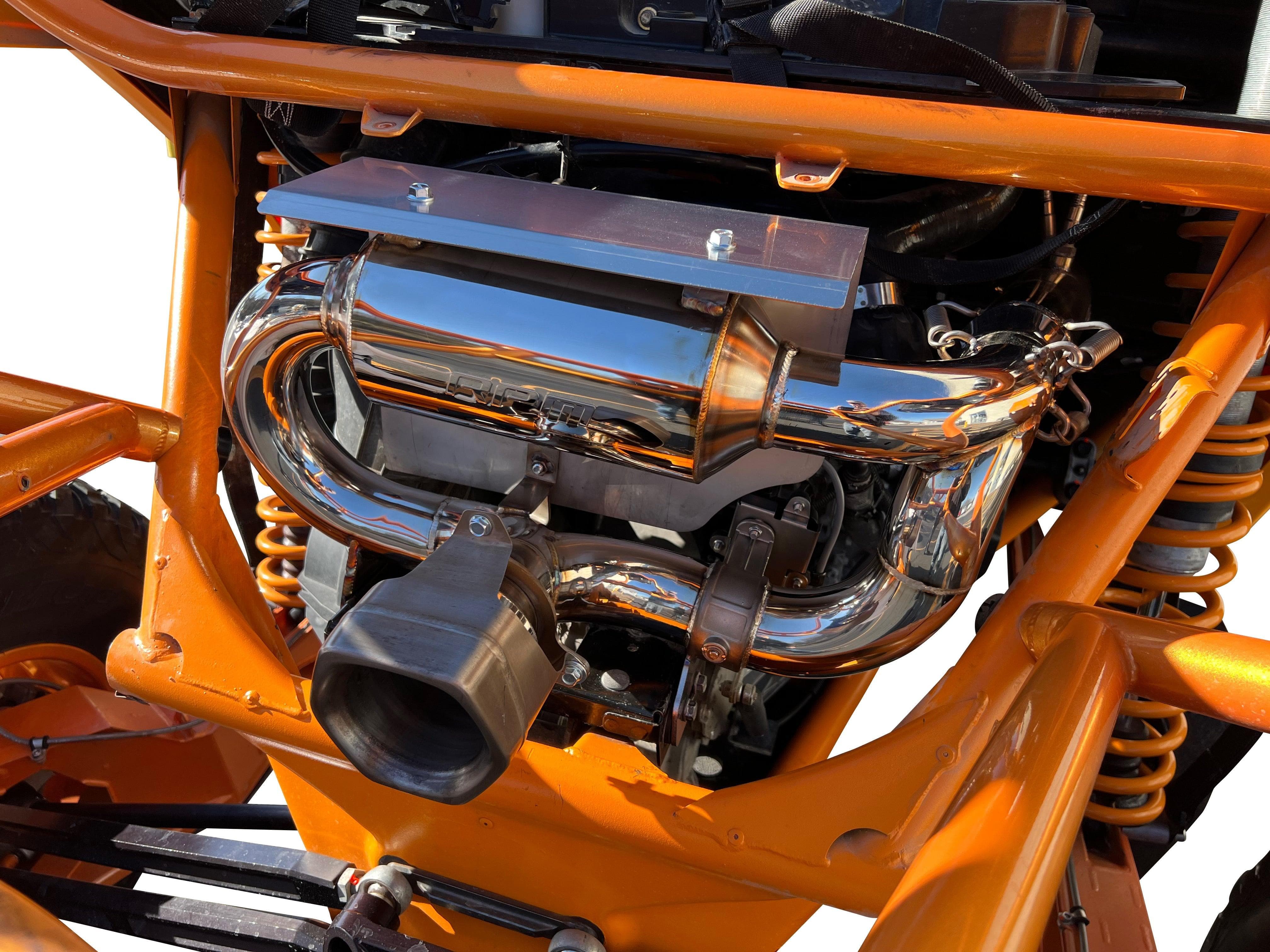 Photo of Can-Am Maverick X3 Turbo R & RR RPM-SxS E-VALVE Slip On Exhaust Sport Muffler (2017-2023) by RPM SXS - Premium Exhaust Systems & Components for UTVs / Side by Sides