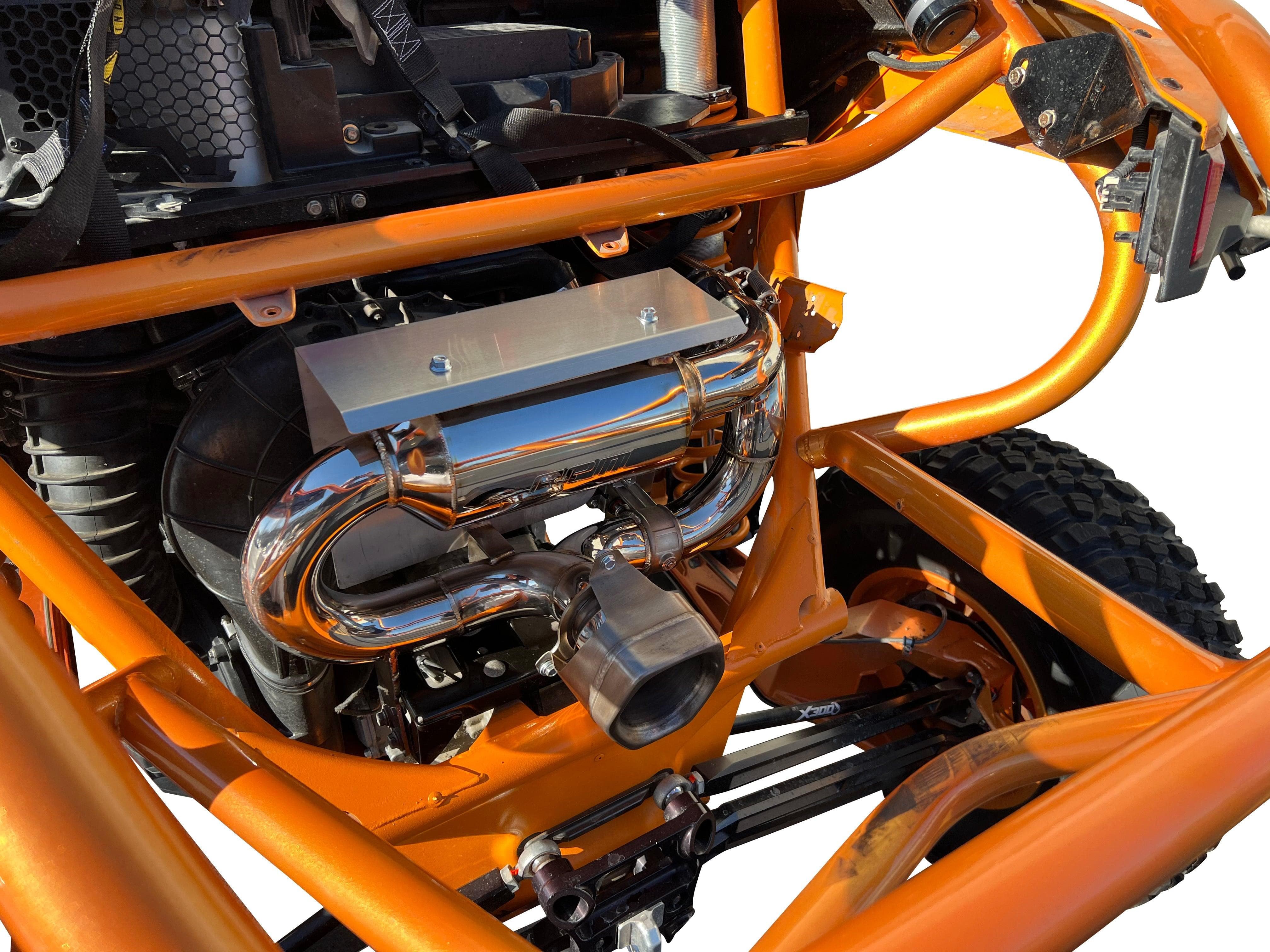 Photo of Can-Am Maverick X3 Turbo R & RR RPM-SxS E-VALVE Slip On Exhaust Sport Muffler (2017-2023) by RPM SXS - Premium Exhaust Systems & Components for UTVs / Side by Sides