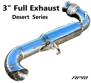 Can-Am X3 RPM Desert Series 3" Turbo Back Full Exhaust - R1 Industries