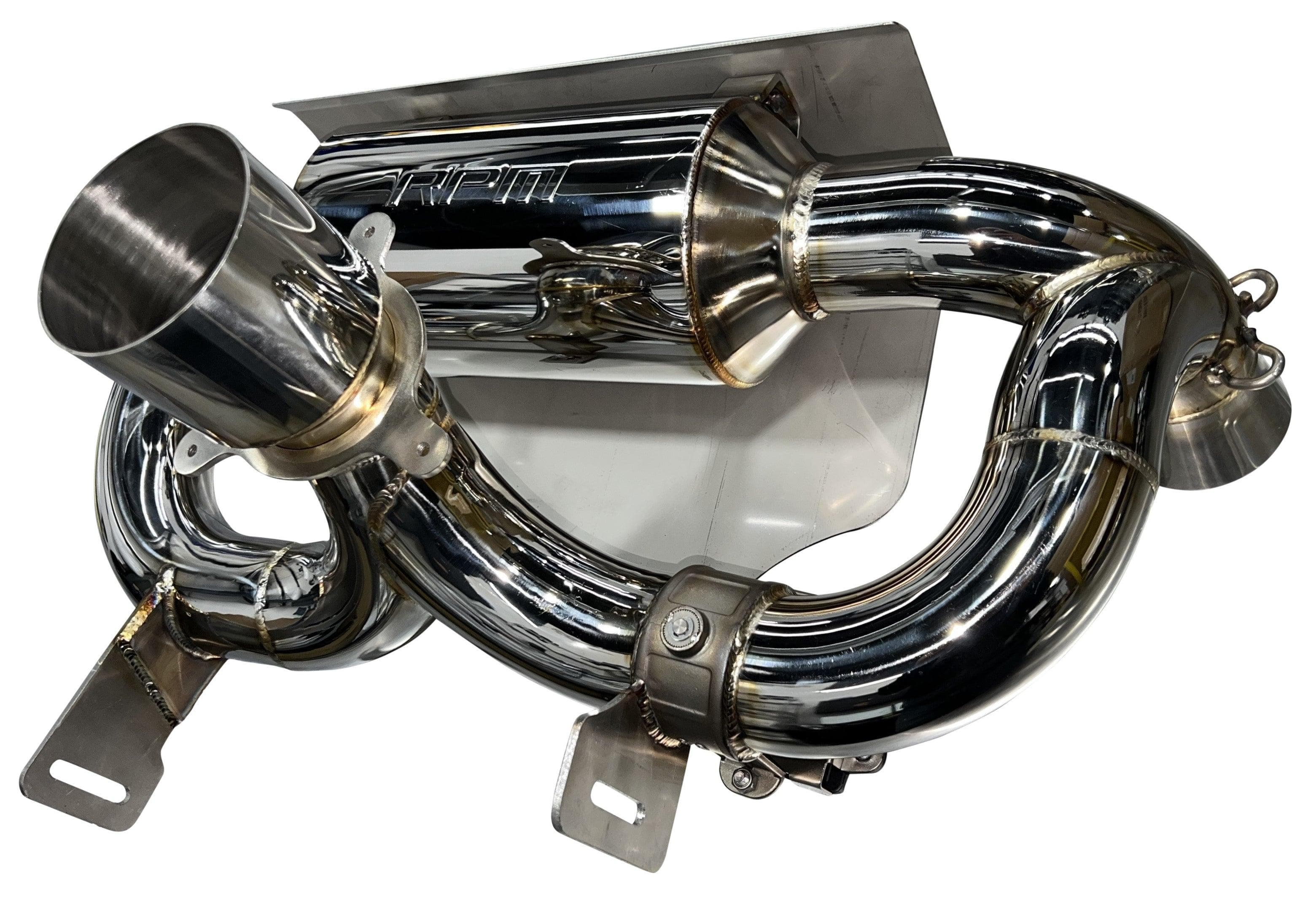 Photo of Can-Am Maverick X3 Turbo R & RR RPM-SxS E-VALVE Slip On Exhaust Sport Muffler (2017-2023) by RPM SXS - Premium Exhaust Systems & Components for UTVs / Side by Sides