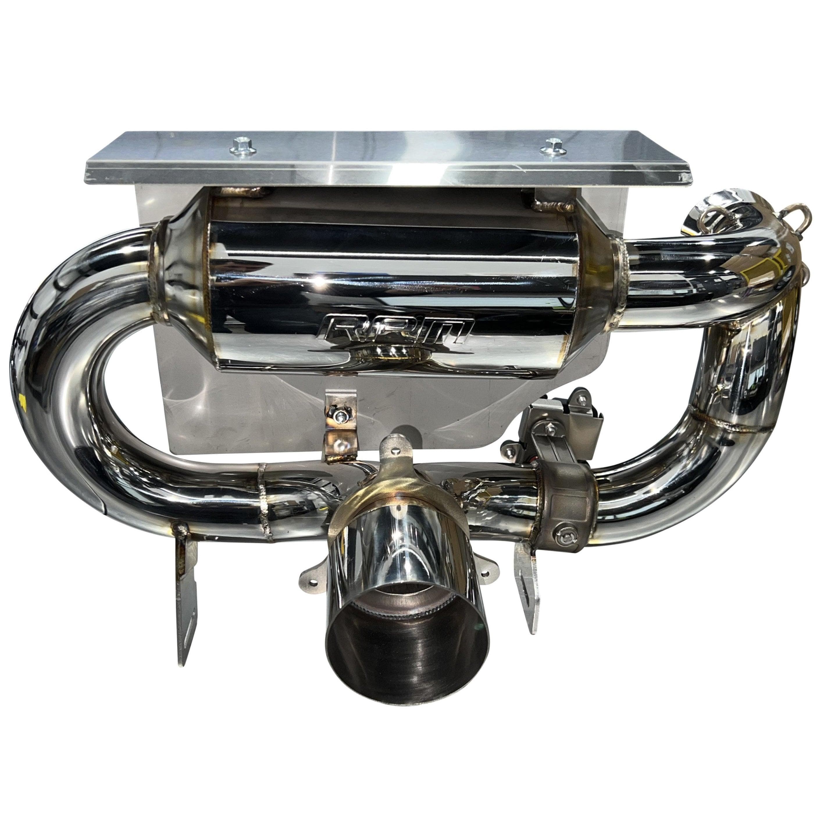 Photo of Can-Am Maverick X3 Turbo R & RR RPM-SxS E-VALVE Slip On Exhaust Sport Muffler (2017-2023) by RPM SXS - Premium Exhaust Systems & Components for UTVs / Side by Sides