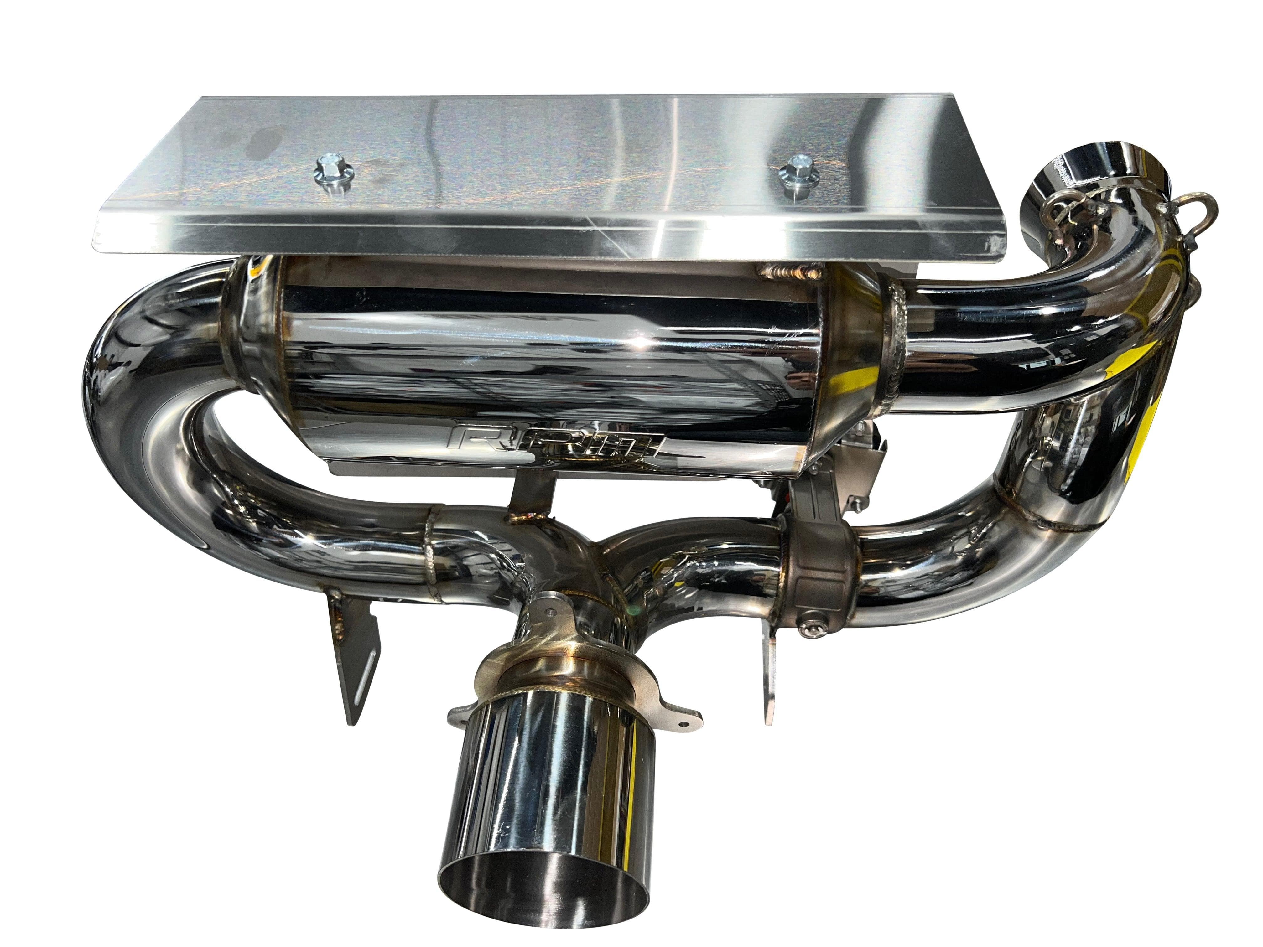 Photo of Can-Am Maverick X3 Turbo R & RR RPM-SxS E-VALVE Slip On Exhaust Sport Muffler (2017-2023) by RPM SXS - Premium Exhaust Systems & Components for UTVs / Side by Sides