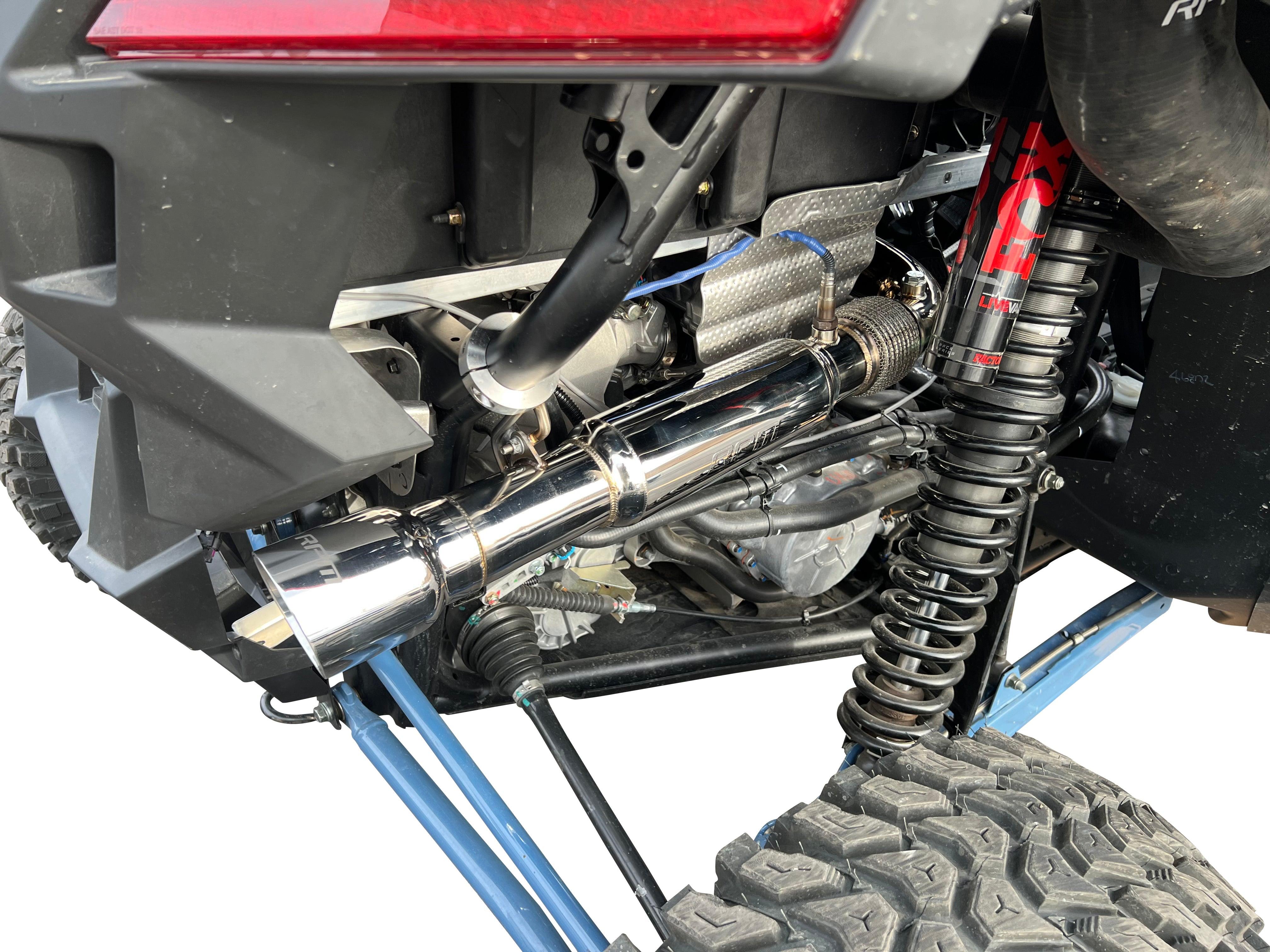 Photo of Turbo RZR Desert Series 3" Full Stainless Exhaust System. Fits XPT, Pro XP , Turbo R & S by RPM SXS - Premium Exhaust Systems & Components for UTVs / Side by Sides