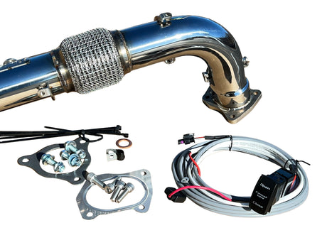 RPM-SxS RZR XPT Turbo Pro Xp & Turbo R 2.5" Captains Choice Electric Side Dump E-Valve Exhaust - R1 Industries