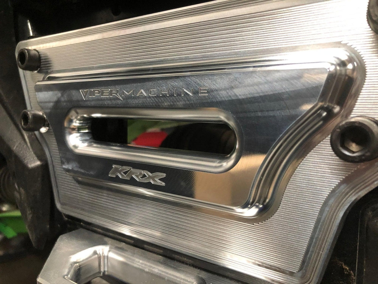 Kawasaki KRX 1000 Billet Winch Plate with Integrated Rope Hawse (2020+) - R1 Industries