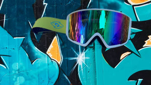 Photo of Goggles - White Frame / Neon Green Strap by KnucKL-EyeZ - Premium Goggles for UTVs / Side by Sides