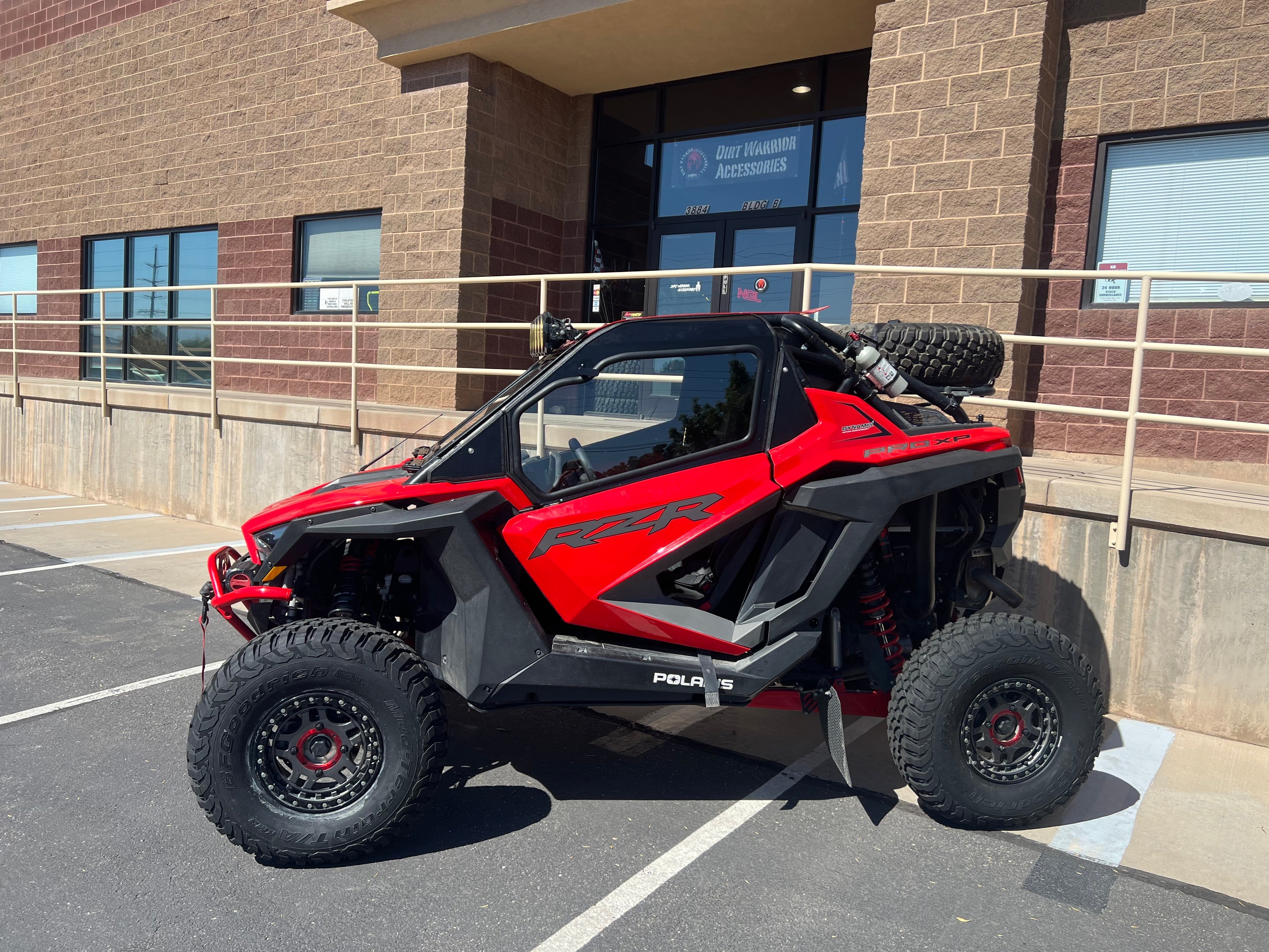 Photo of POLARIS RZR PRO XP/Turbo R 2-SEAT Cab Enclosure "THE VAULT" Upper Side Doors & Panels (Patent Pending) by Dirt Warrior Accessories - Premium Cab Enclosures for UTVs / Side by Sides