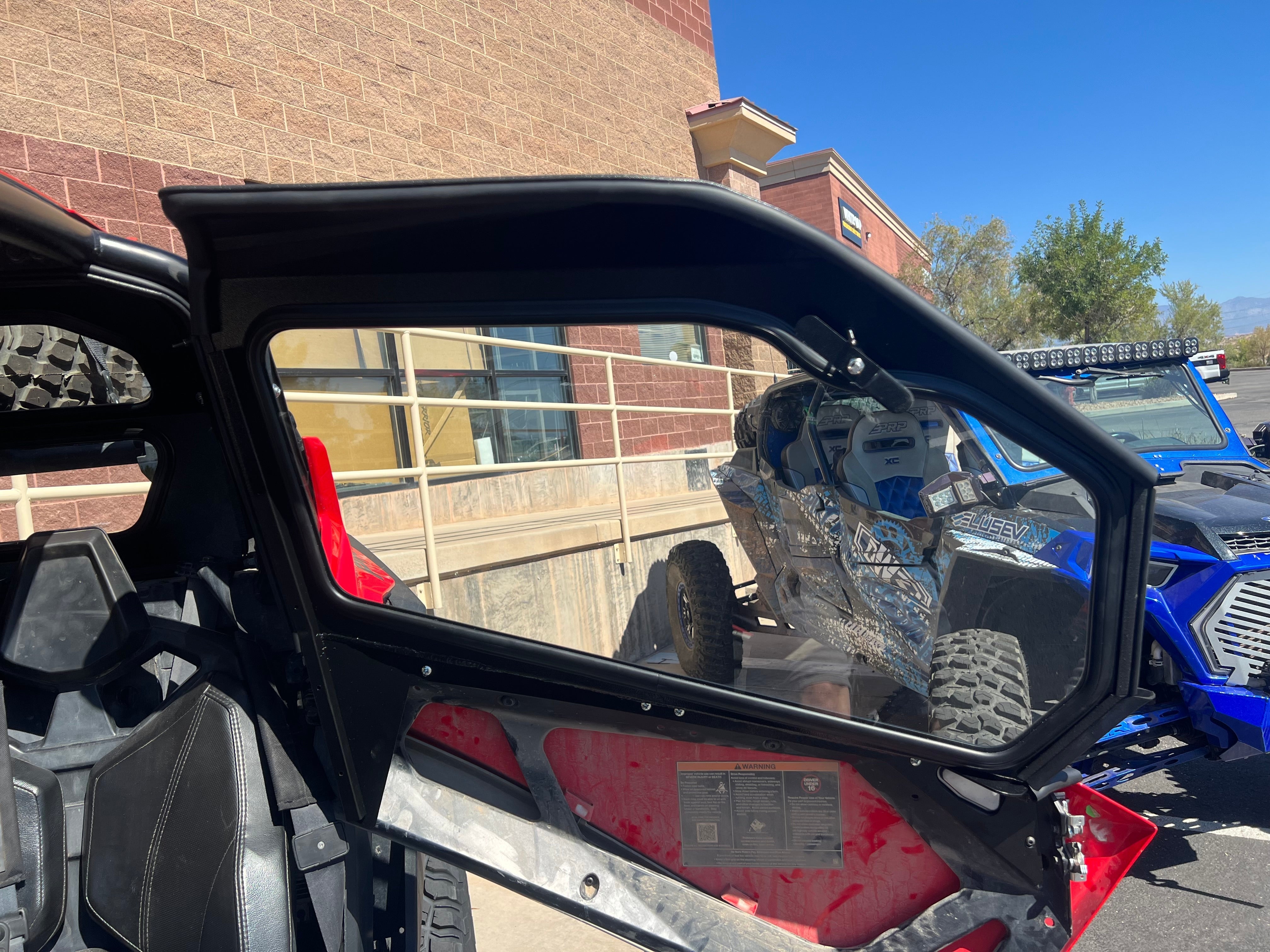 Photo of POLARIS RZR PRO XP/Turbo R 2-SEAT Cab Enclosure "THE VAULT" Upper Side Doors & Panels (Patent Pending) by Dirt Warrior Accessories - Premium Cab Enclosures for UTVs / Side by Sides