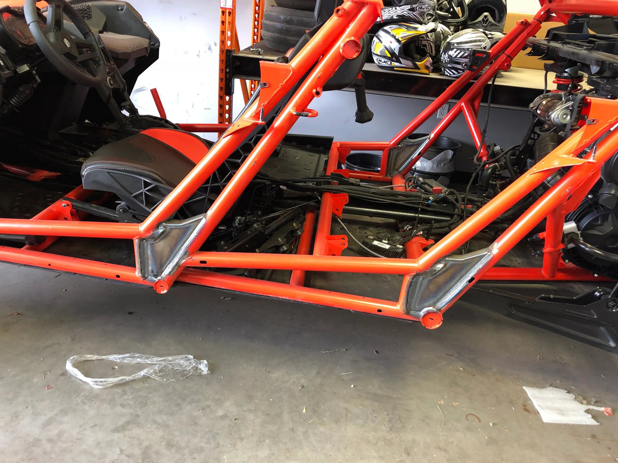 Can Am X3 2 seat Weld in frame gussets - R1 Industries