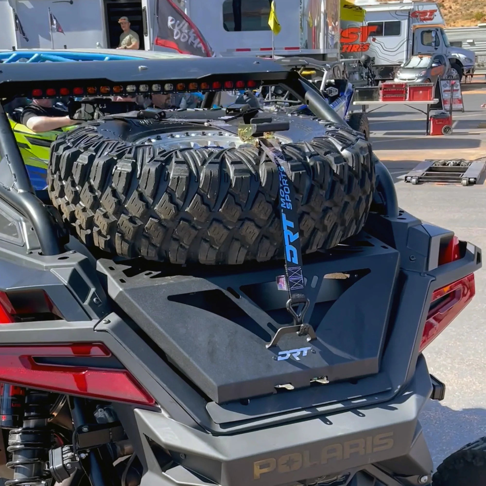 Photo of Universal Ratcheting (3-point) Y-Strap by DRT Motorsports - Premium Tie Downs for UTVs / Side by Sides
