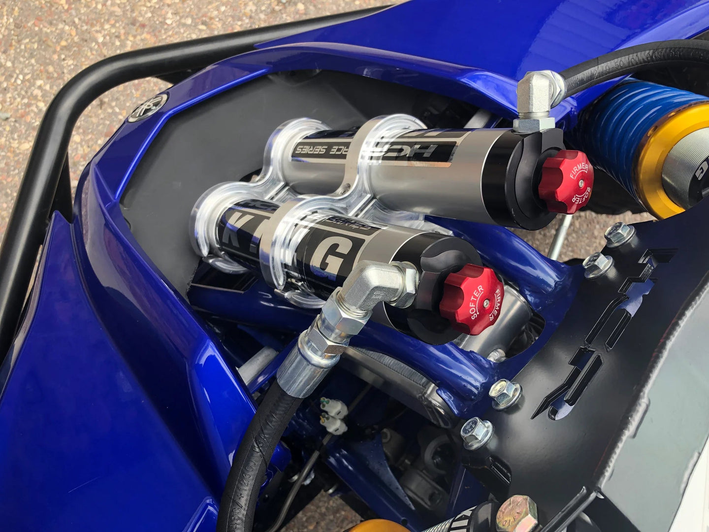 Billet Shock Reservoir Clamp Set for HCR Long Travel Suspension