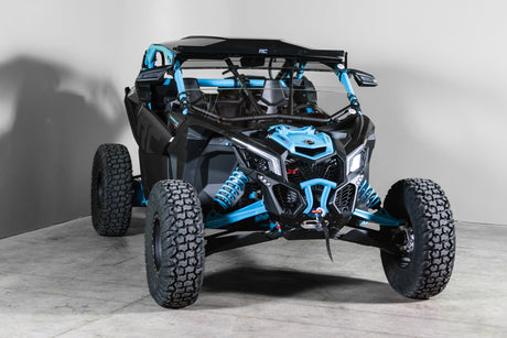 Photo of Can-Am Maverick X3 With Intrusion Bars Half UTV Windshield 3/16" Scratch Resistant with Tinted Visor by UTV Windshields - Premium Windshields for UTVs / Side by Sides
