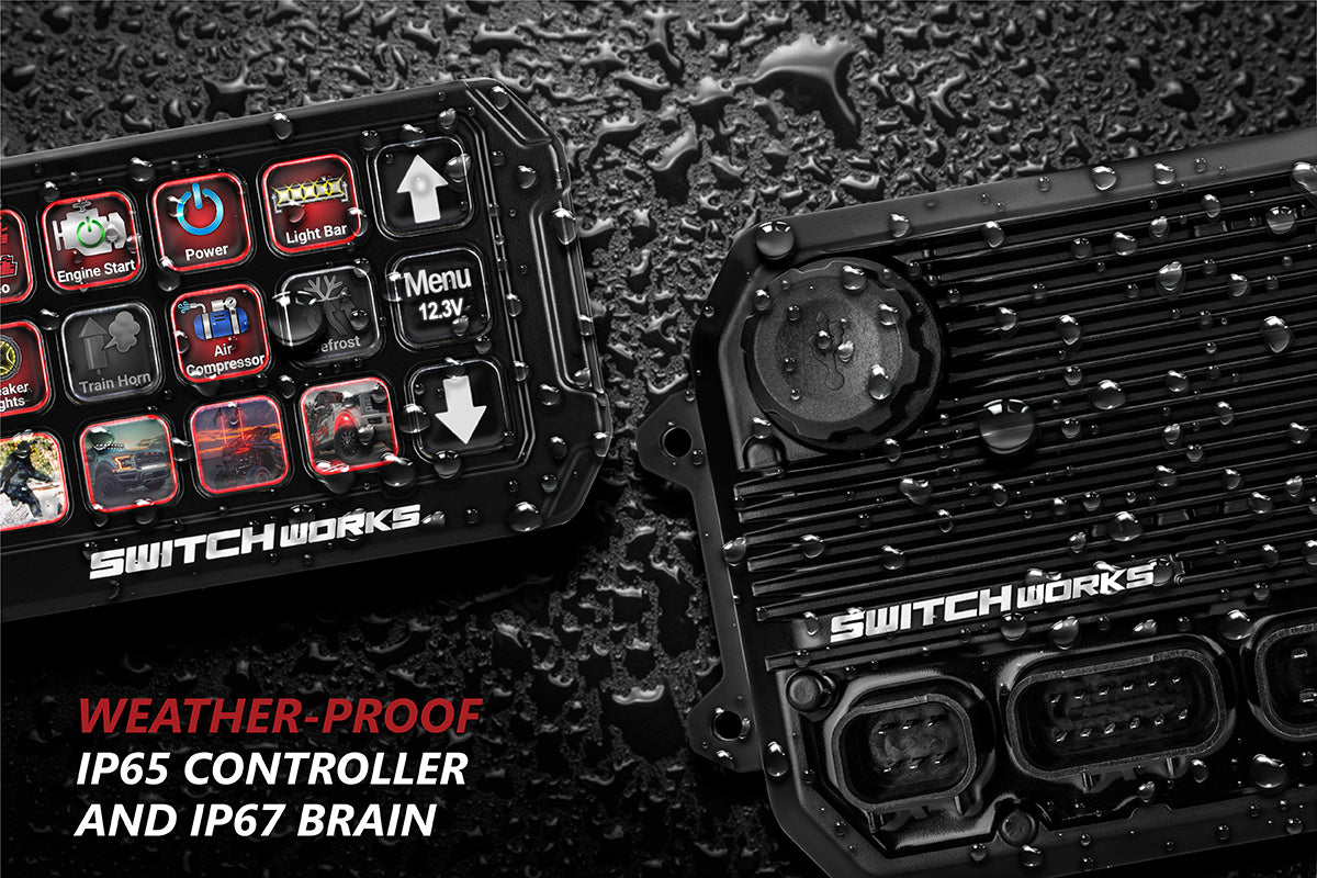 Photo of Alpha12 Digital Smart Switcher with 12 Outputs by Switch Works - Premium Rocker Switches for UTVs / Side by Sides