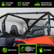 Kawasaki KRX 1000 3/16" Standard Back UTV Windshield (2022+)