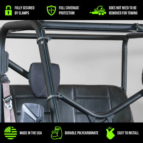 Kawasaki Teryx Full Set UTV Nets – Black Mesh Replacement Side Nets By Vet Nets