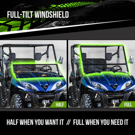 Photo of Kawasaki Teryx 3/16" Standard Tilting UTV Windshield (2009 & Older) by UTV Windshields - Premium Windshields for UTVs / Side by Sides