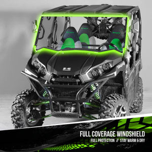 Kawasaki Teryx Full UTV Windshield 2 & 4 Seater (2016+) - Standard 3/16" - UTV Parts