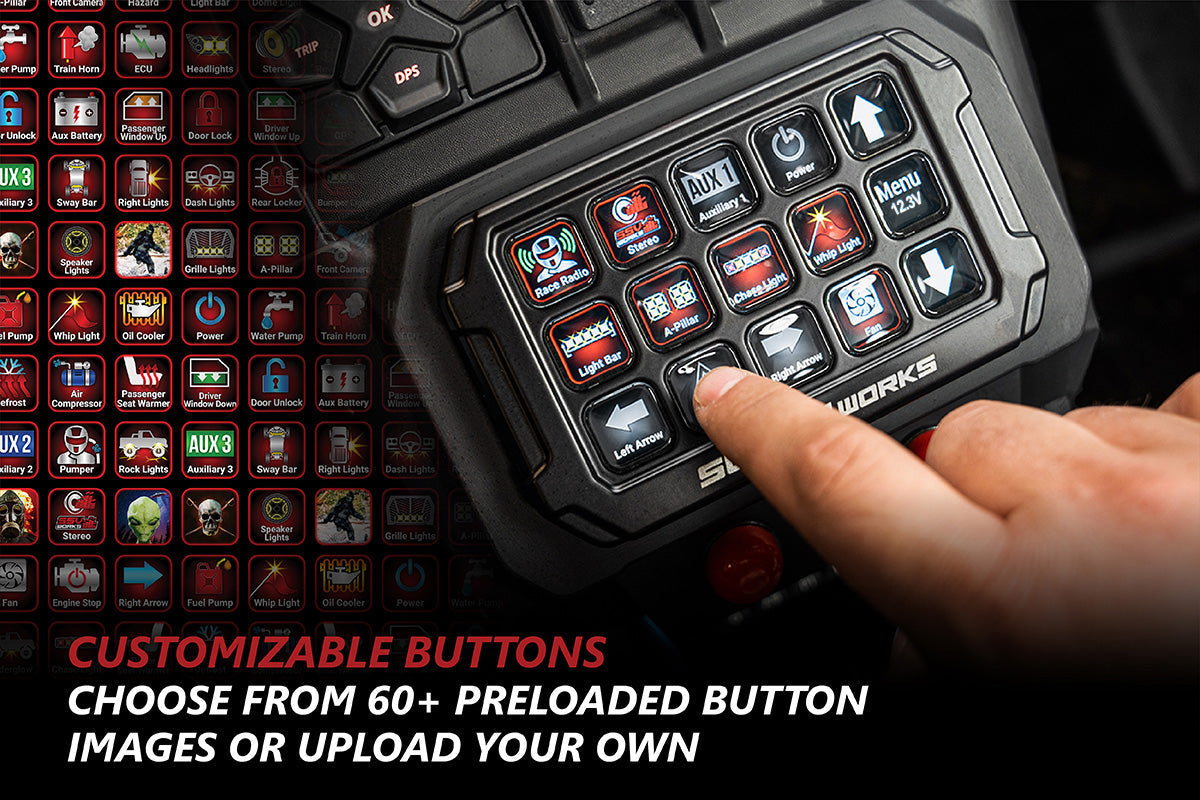 Photo of Alpha12 Digital Smart Switcher with 12 Outputs by Switch Works - Premium Rocker Switches for UTVs / Side by Sides